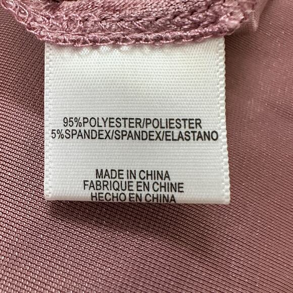 WAYF x Emma Rose Samantha Ruched Crushed Velvet Slit Midi Skirt Pink Medium NWT - Picture 9 of 12